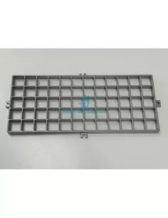 Grille symétrique en aluminium Castaldi d08/gs-al pour bloc